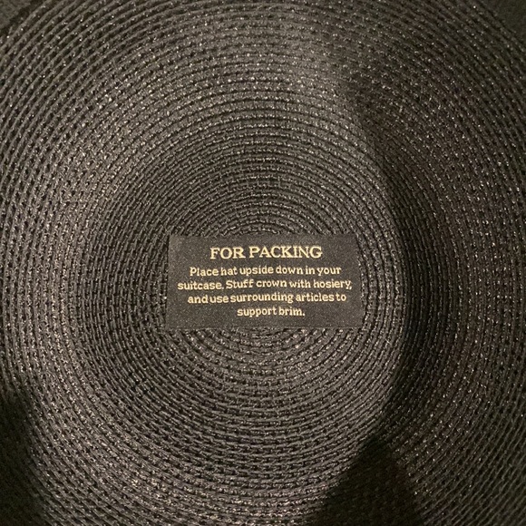 Eric Javits Black Beach Hat - Picture 3 of 4